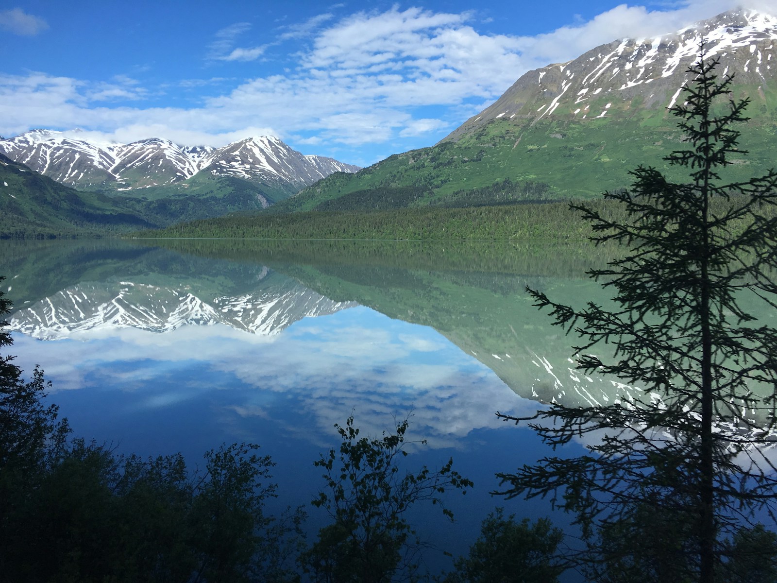 green mountains and green trees near lake under blue sky during daytime